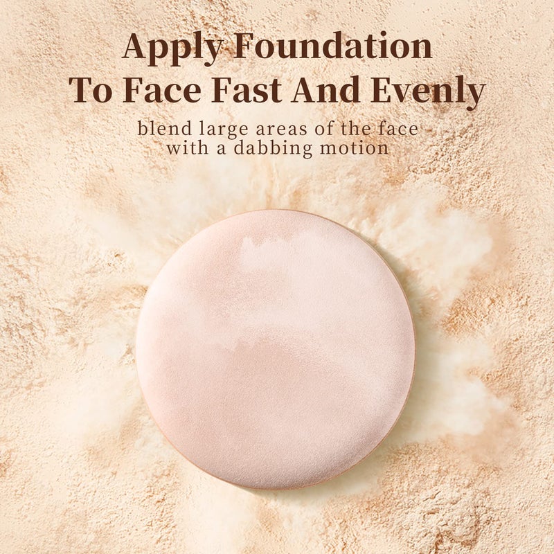 MOHOPE 8Pcs Air Cushion Makeup Sponges for Foundation with Portable Box | Latex-Free Blending Sponge for Liquid, Cream, Foundation and Powder | Round Powder Puff | Mix - Image 5